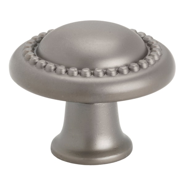 Gliderite Hardware 1-1/4 in. Graphite Gray Round Beaded Cabinet Knob, 5PK 5222-GPH-5 - main